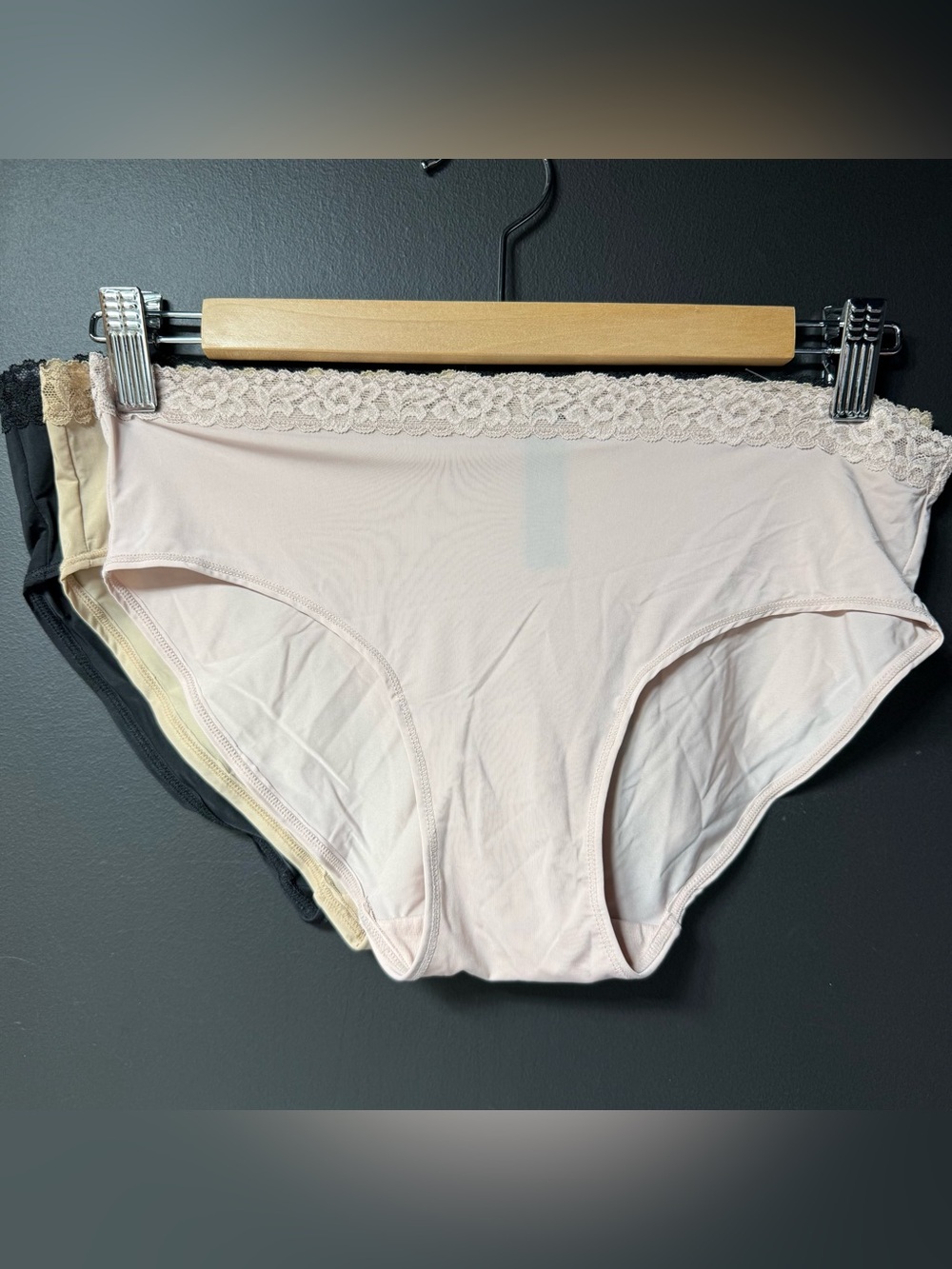 Natori Finishing Touch Lace Trim Brief Panty 7743365 Size M